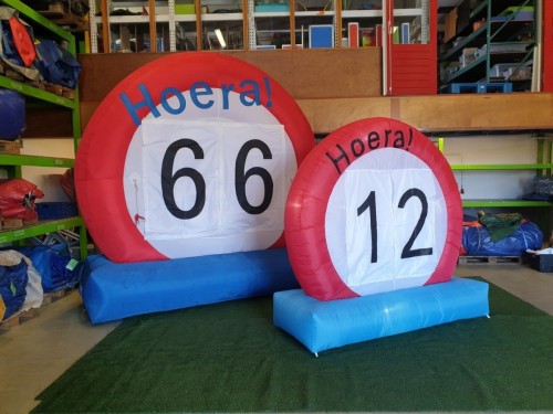 Verkeersbord opblaasbaar